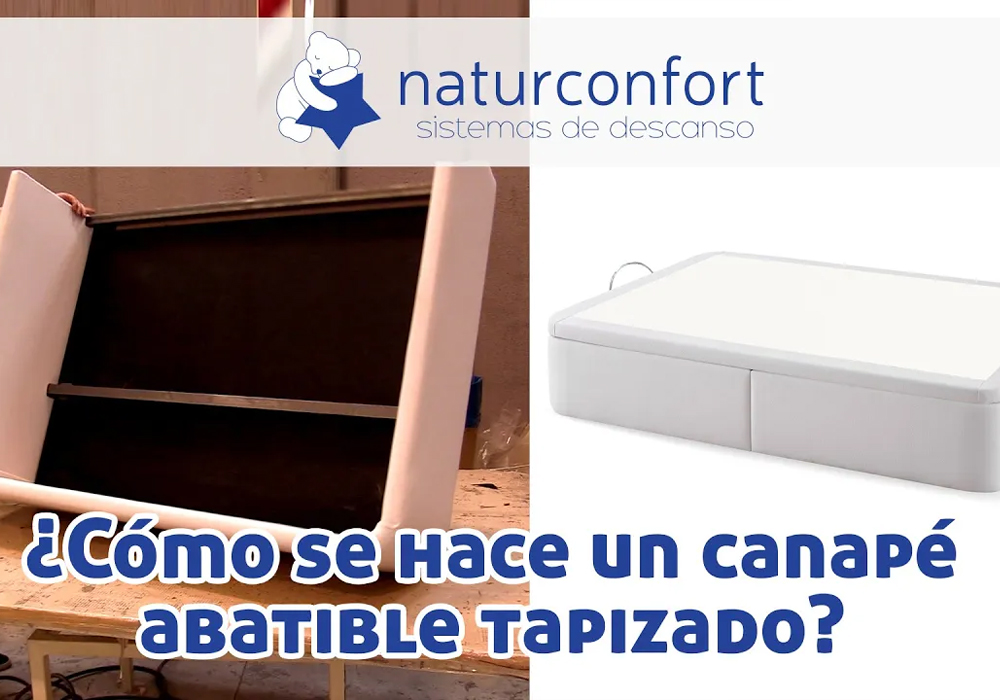 ¿Cómo se hace un canapé abatible tapizado?