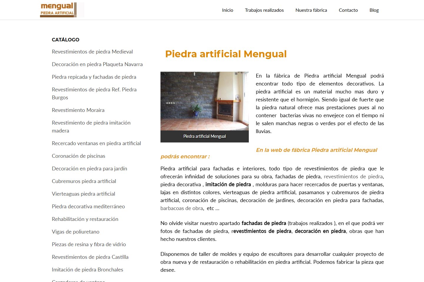 Piedra Artificial Mengual